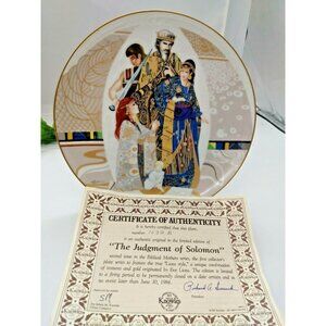 Knowles Collector Plate #2  Biblical Mothers Series, Judgement of Solomon 1986